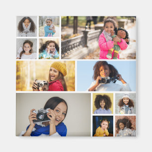 Design Your Own 12 Photo Collage Magnet