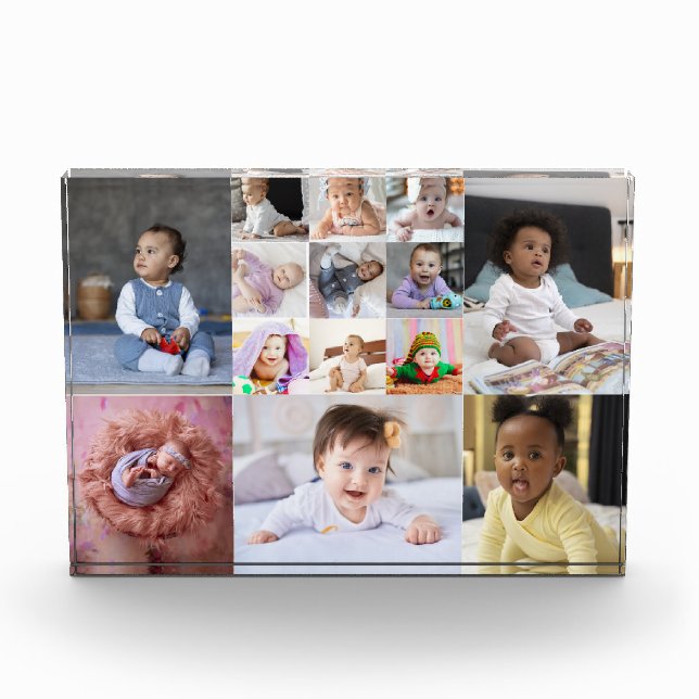 Design Your Own 14 Photo Collage Block (Front)