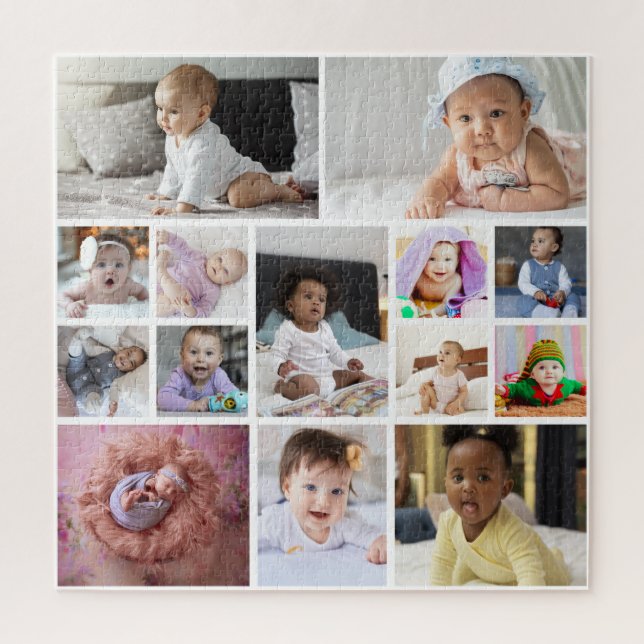 Design Your Own 14 Photo Collage Jigsaw Puzzle (Vertical)