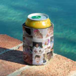 Design Your Own 15 Photo Collage Can Cooler