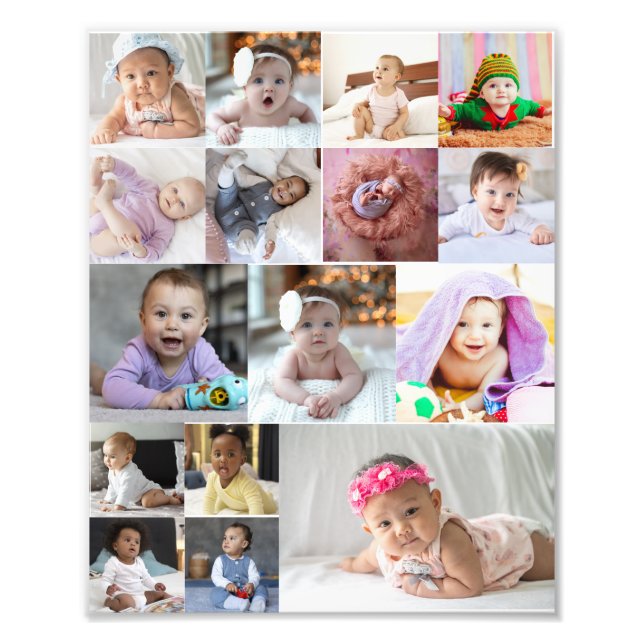 Design Your Own 16 Photo Collage  (Front)
