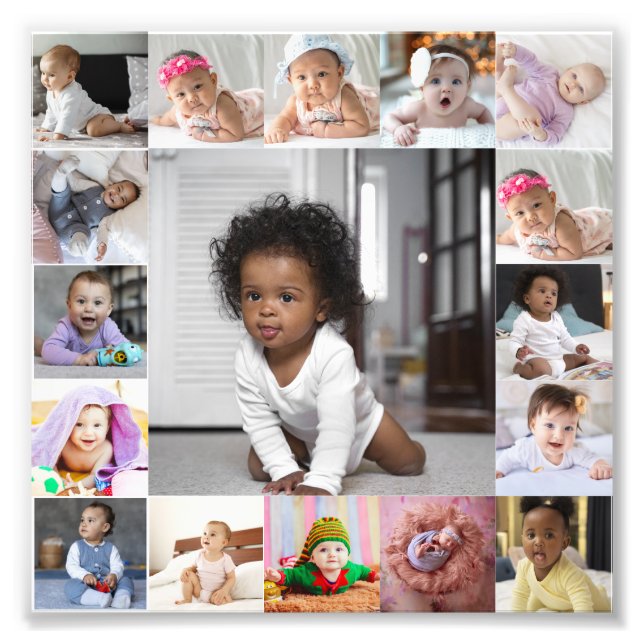 Design Your Own 17 Photo Collage (Front)