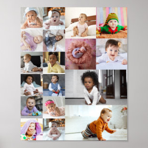Design Your Own 18 Photo Collage Poster
