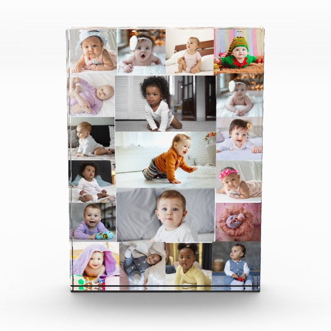 Design Your Own 19 Photo Collage  Block (Front)