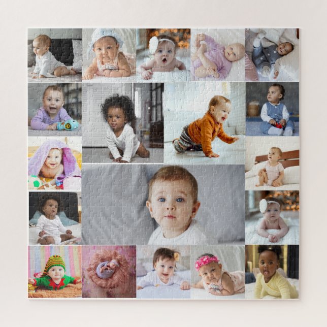Design Your Own 19 Photo Collage Jigsaw Puzzle (Vertical)