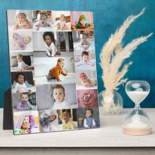 Design Your Own 19 Photo Collage Plaque