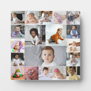 Design Your Own 19 Photo Collage Plaque