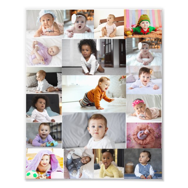 Design Your Own 19 Photo Collage  Print (Front)