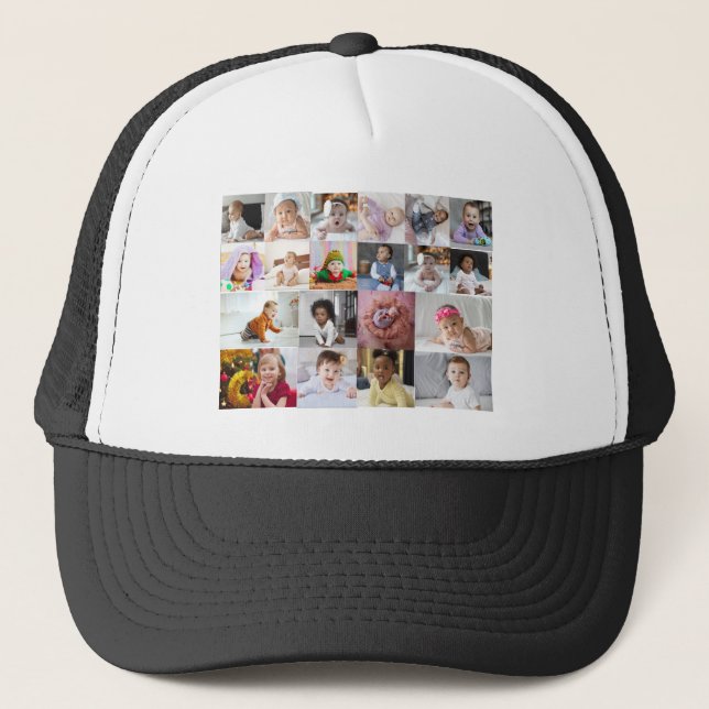 Design Your Own 20 Photo Collage  Trucker Hat (Front)