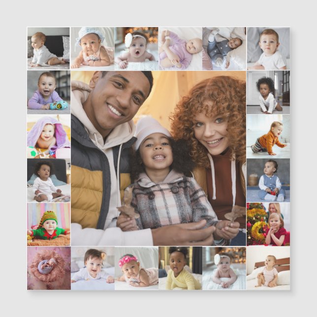 Design Your Own 21 Photo Collage (Front)