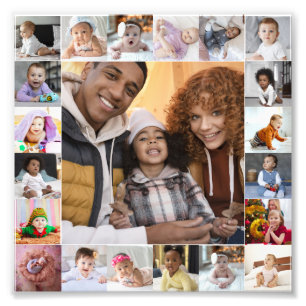 Design Your Own 21 Photo Collage Print