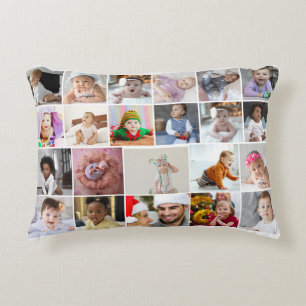 Design Your Own 22 Photo Collage Decorative Cushion