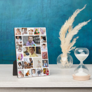 Design Your Own 22 Photo Collage Framed Art Plaque