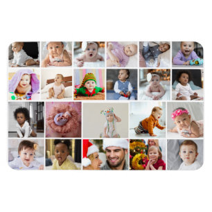 Design Your Own 22 Photo Collage Magnet