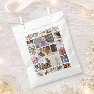 Design Your Own 22 Photo Collage Poster Favour Bags