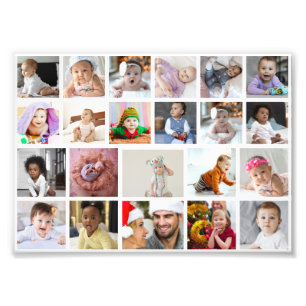 Design Your Own 22 Photo Collage Print