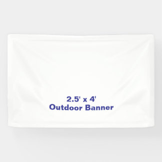 Design Your Own 2.5' x 4' Outdoor Vinyl Banner