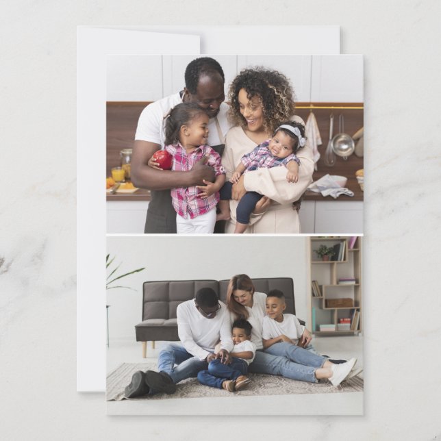 Design Your Own 2 Photo Collage Announcement (Front)