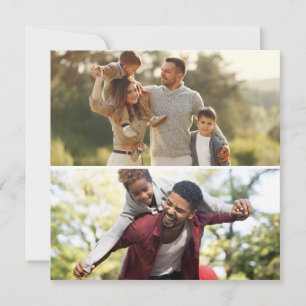 Design Your Own 2 Photo Collage Holiday Card