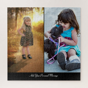 Design Your Own 2 Photo Collage Jigsaw Puzzle