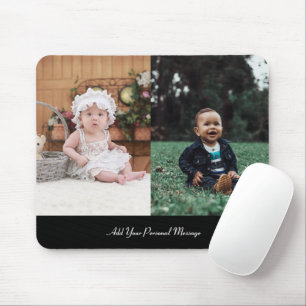 Design Your Own 2 Photo Collage Mouse Pad