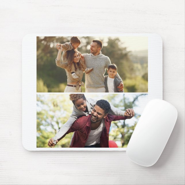 Design Your Own 2 Photo Collage Mouse Pad (With Mouse)