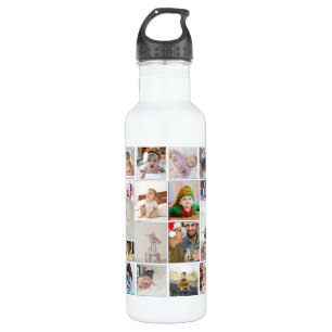 Design Your Own 30 Photo Collage 710 Ml Water Bottle