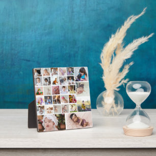 Design Your Own 30 Photo Collage Plaque