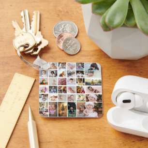 Design Your Own 35 Photo Collage Key Ring