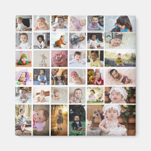 Design Your Own 35 Photo Collage Magnet