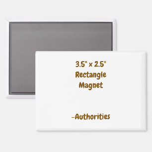 Design Your Own 3.5" x 2.5" Rectangle Magnet