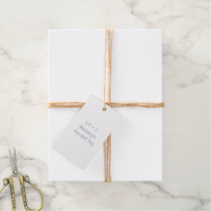 Design Your Own 3.5" x 2" Silver Gift Tags