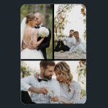 Design Your Own 3 Photo Collage Magnet<br><div class="desc">Customise your photography. You can make this custom product for special occasions like weddings,  birthdays,  Christmas,  Holidays,  Memorials,  Graduation,  Anniversaries and more. It can also be given as a gift to your best friend,  close friend,  family,  and relatives.</div>
