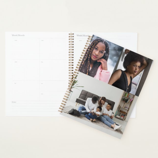 Design Your Own 3 Photo Collage Planner (Display)