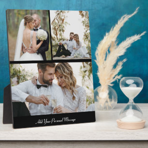 Design Your Own 3 Photo Collage Plaque