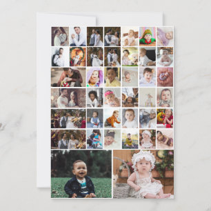 Design Your Own 40 Photo Collage Card