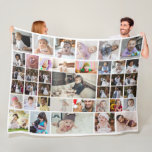Design Your Own 40 Photo Collage Fleece Blanket<br><div class="desc">Customise your photography. You can make this custom product for special occasions like weddings,  birthdays,  Christmas,  Holidays,  Memorials,  Graduation,  Anniversaries and more. It can also be given as a gift to your best friend,  close friend,  family,  and relatives.</div>