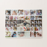 Design Your Own 40 Photo Collage Jigsaw Puzzle<br><div class="desc">Customise your photography. You can make this custom product for special occasions like weddings,  birthdays,  Christmas,  Holidays,  Memorials,  Graduation,  Anniversaries and more. It can also be given as a gift to your best friend,  close friend,  family,  and relatives.</div>