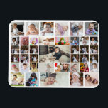 Design Your Own 40 Photo Collage Magnet<br><div class="desc">Customise your photography. You can make this custom product for special occasions like weddings,  birthdays,  Christmas,  Holidays,  Memorials,  Graduation,  Anniversaries and more. It can also be given as a gift to your best friend,  close friend,  family,  and relatives.</div>