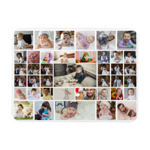 Design Your Own 40 Photo Collage Magnet