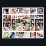 Design Your Own 40 Photo Collage Poster<br><div class="desc">Customise your photography. You can make this custom product for special occasions like weddings,  birthdays,  Christmas,  Holidays,  Memorials,  Graduation,  Anniversaries and more. It can also be given as a gift to your best friend,  close friend,  family,  and relatives.</div>