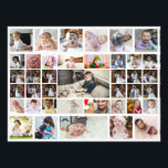 Design Your Own 40 Photo Collage Print<br><div class="desc">Customise your photography. You can make this custom product for special occasions like weddings,  birthdays,  Christmas,  Holidays,  Memorials,  Graduation,  Anniversaries and more. It can also be given as a gift to your best friend,  close friend,  family,  and relatives.</div>