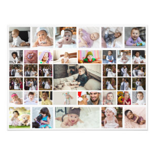 Design Your Own 40 Photo Collage Print