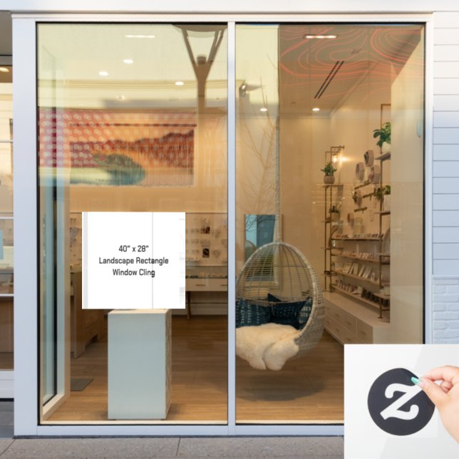 Design Your Own 40" x 28" Landscape Rectangle (Store Window)