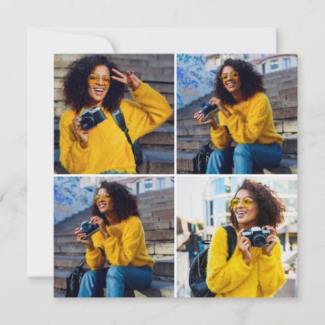 Design Your Own 4 Photo Collage (Front)