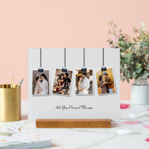 Design Your Own 4 Photo Collage Acrylic Sign
