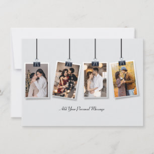 Design Your Own 4 Photo Collage Announcement