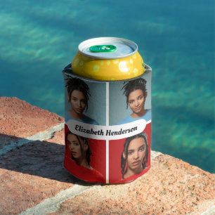 Design Your Own 4 Photo Collage Can Cooler