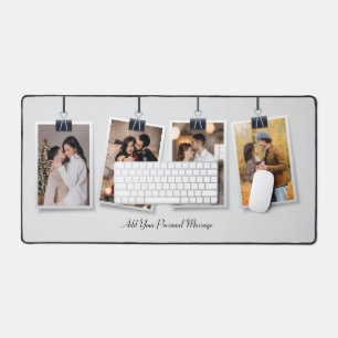 Design Your Own 4 Photo Collage Desk Mat