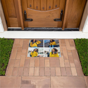 Design Your Own 4 Photo Collage Doormat